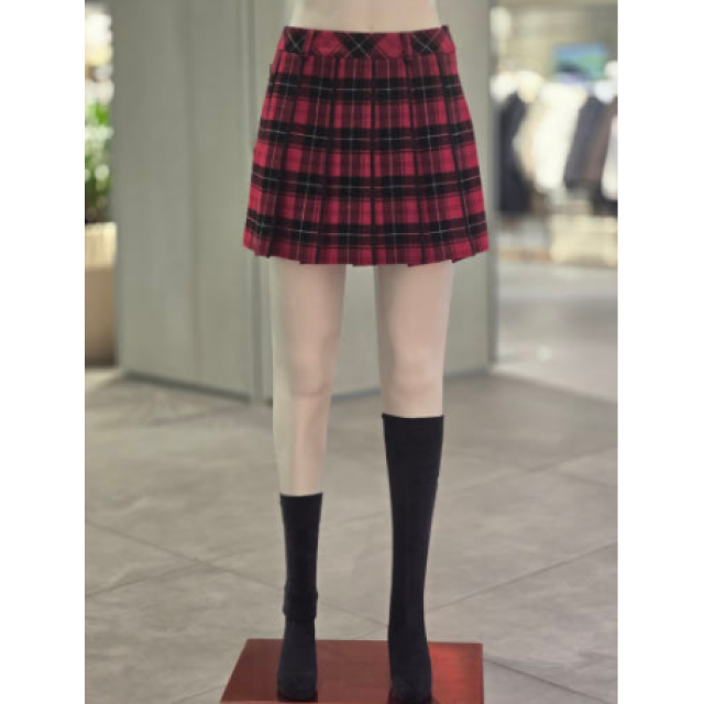 WAAC 格紋百褶裙