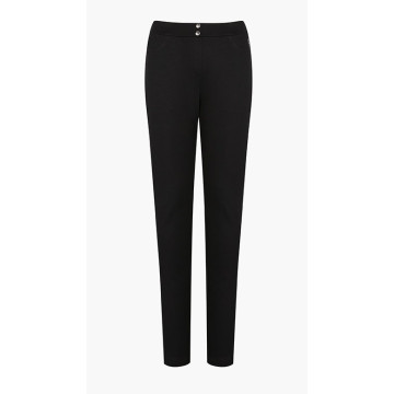 小花女生秋天彈性合身褲