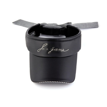 j.jane緞帶皮革空頂帽